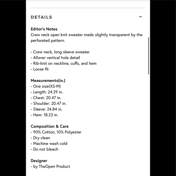 Theopen product cut-out cotton sweater - Picture 4 of 8